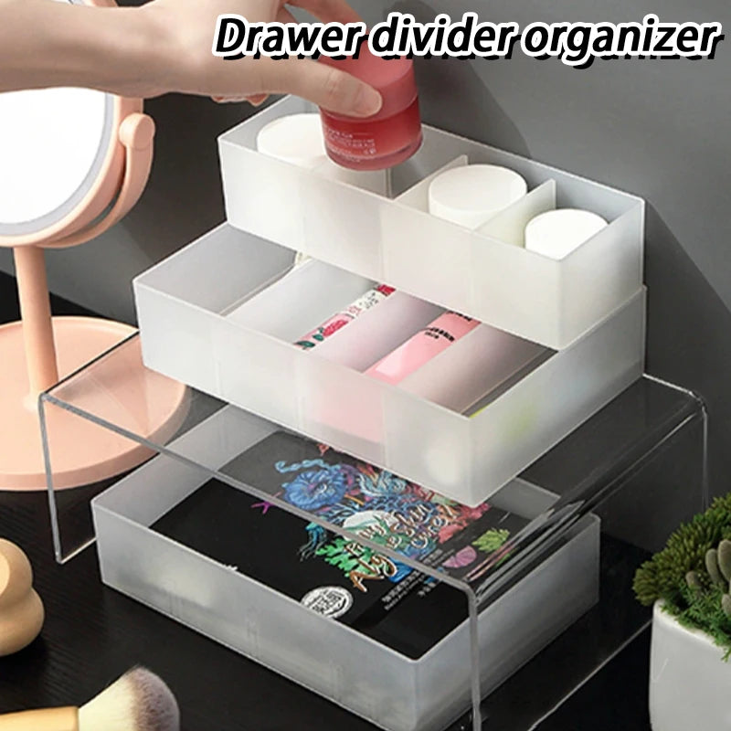 Japanese Multi-Compartment Drawer Organizer – Transparent Drawer Organizer Nixie