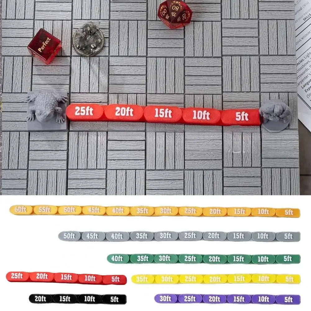 Articulated Flexible Chain Ruler for Tabletop RPG Board Games Board Game Ruler Nixie