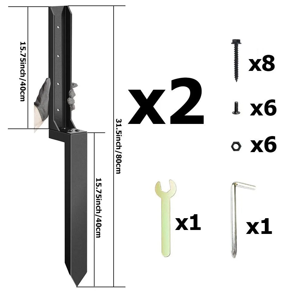 Metal Fence Ground Anchor Kit – Heavy-Duty Grounding Plug Fence Ground Anchor Nixie A