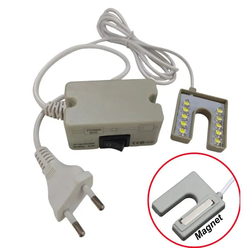 LED Sewing Machine Light – U-Shape Flicker-Free 10-Bead Lamp