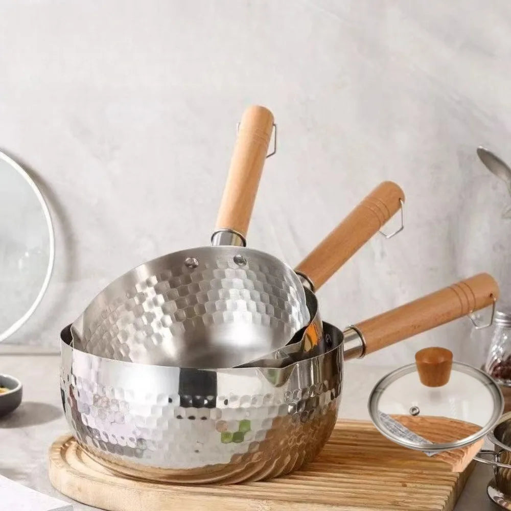FEB.WIND Yukihira Stainless Steel Saucepan with Lid & Hook Yukihira Saucepan Nixie