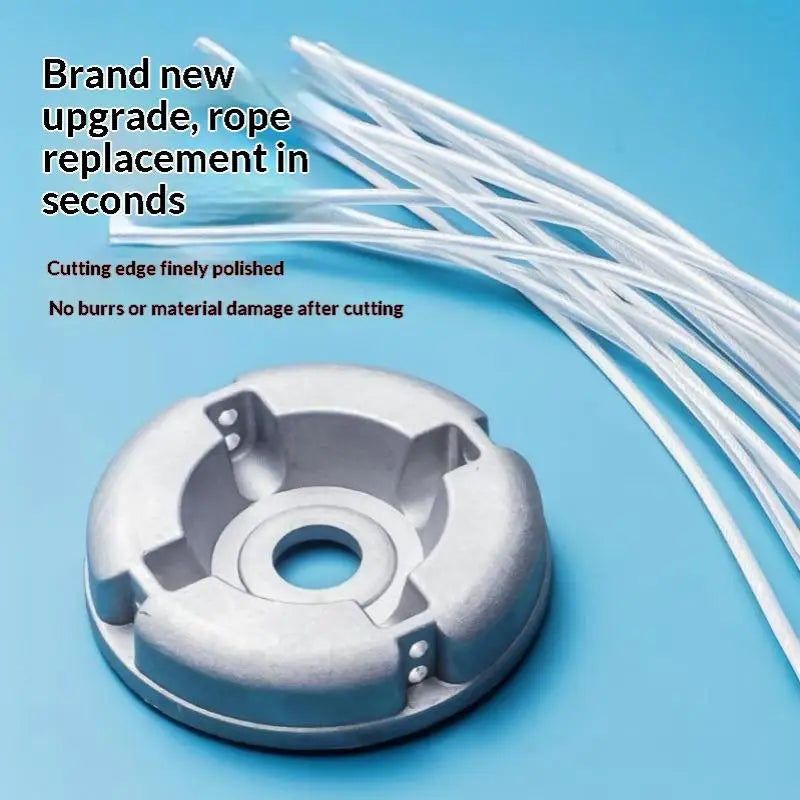 Aluminum Alloy Grass Trimmer Head with Steel Wire Lines Trimmer Head Replacement Nixie