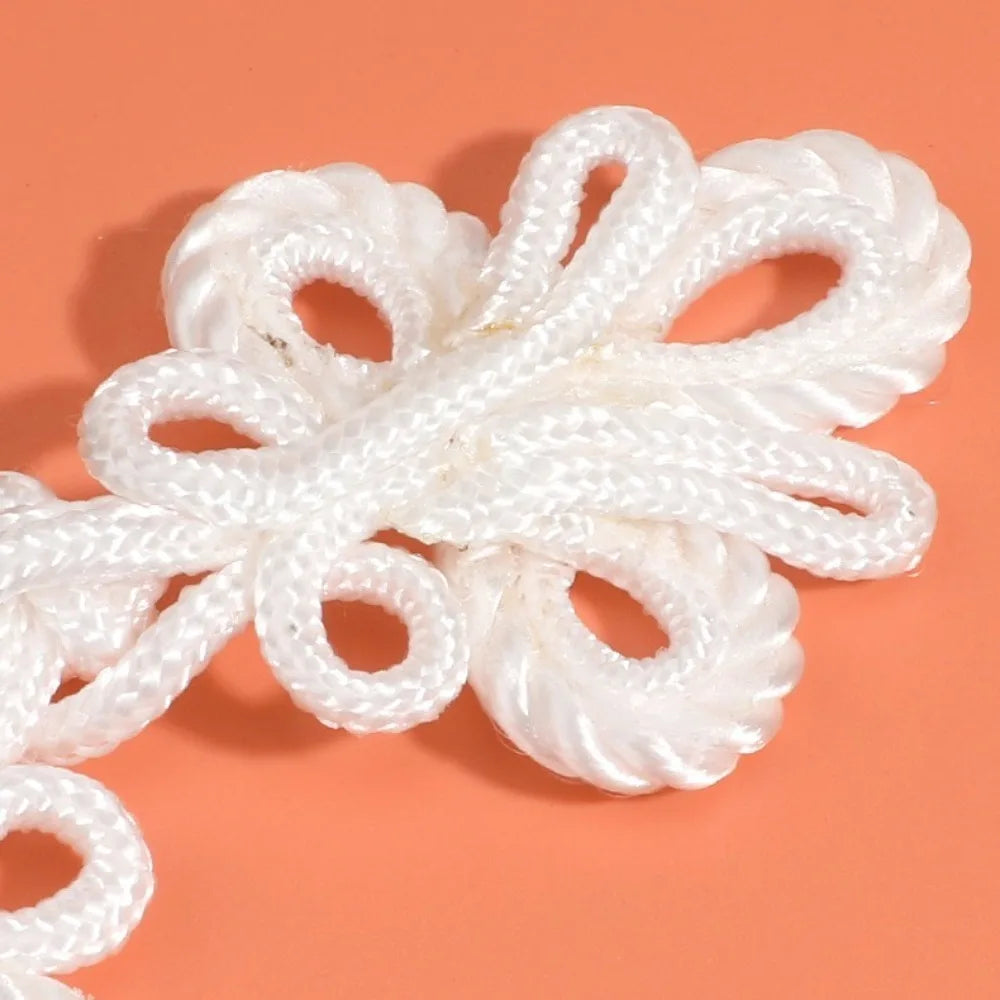 Chinese Tassel Plate Buckle Hand-Beaded Knot Button DIY
