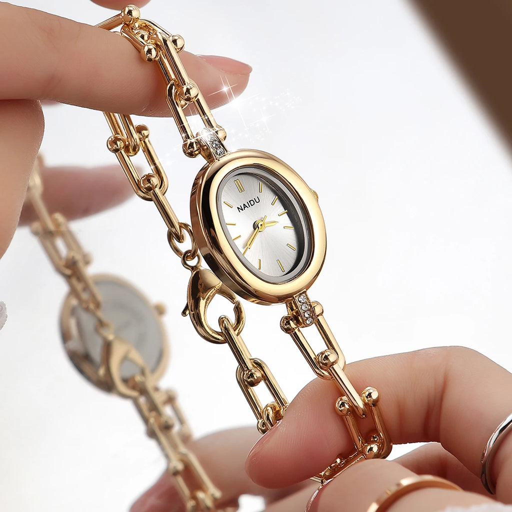 Luxury Roman Numeral Bracelet Quartz Watch | Alloy Band