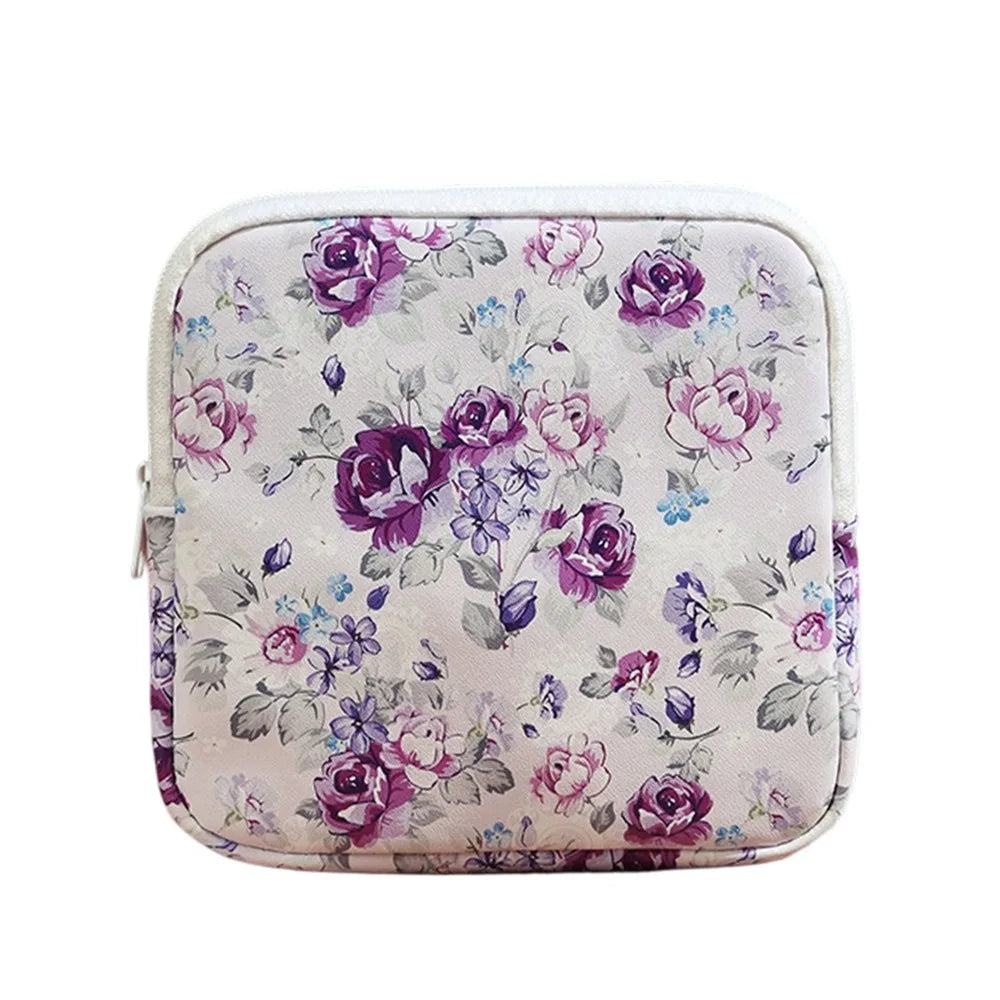 Zipper Pouch Sanitary Pads Bag Multipurpose Travel Coin Purse