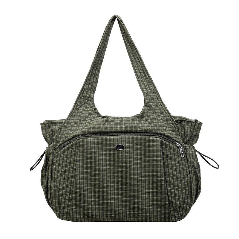 Women's Large Plaid Tote Bag for Travel & Commuting Tote Bag Nixie