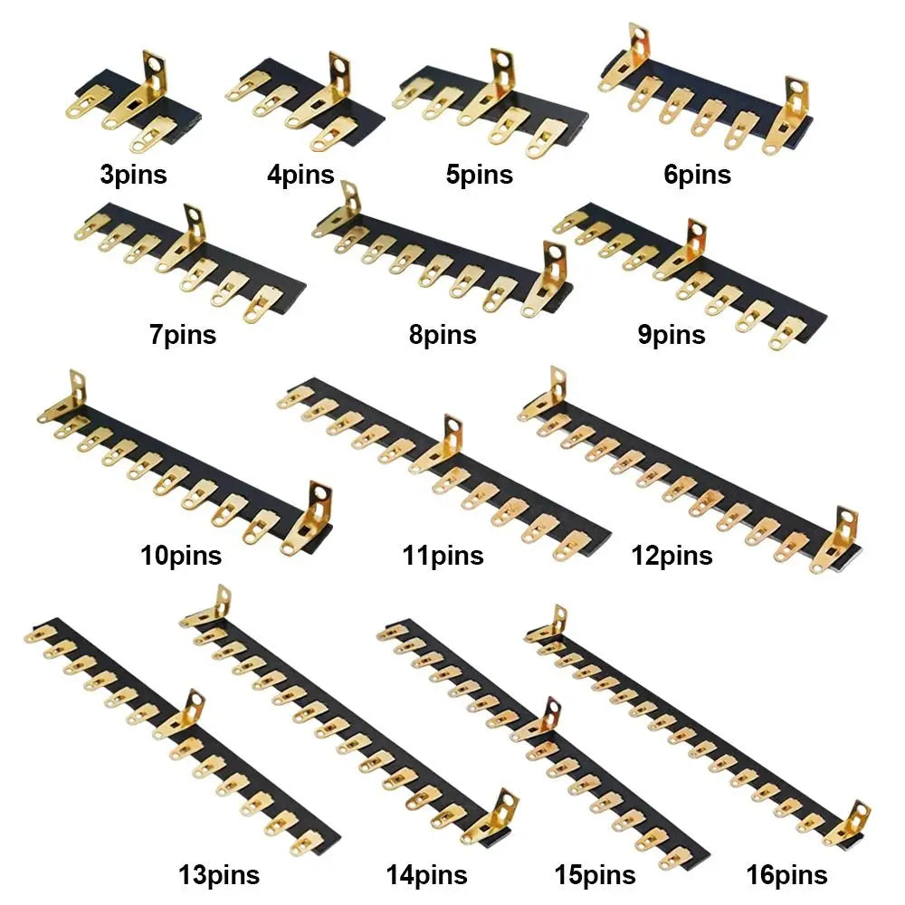 Gold Plated Audio Tag Strip Board G10 FR4 Bakelite 3–16 Pins Audio Tag Strip Board Nixie