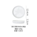 White Ceramic Round Stripe Pizza Baking Tray – 18cm Ceramic Baking Tray Nixie 5 inches