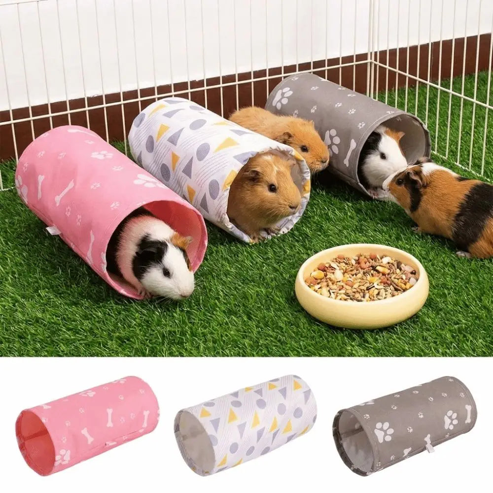 Guinea Pig Tunnel Hideout Toy – Breathable Small Pet Shelter Small Pet Tunnel Toy Nixie