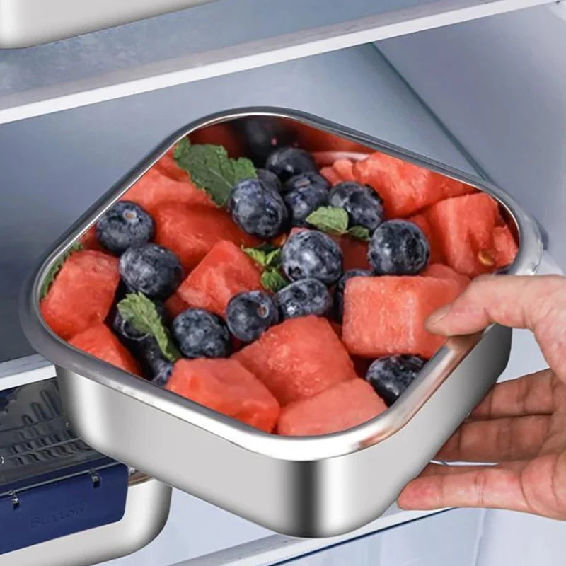Stainless Steel Lunch Box Large Bento Box with Lid & Handle Stainless Steel Lunch Box Nixie