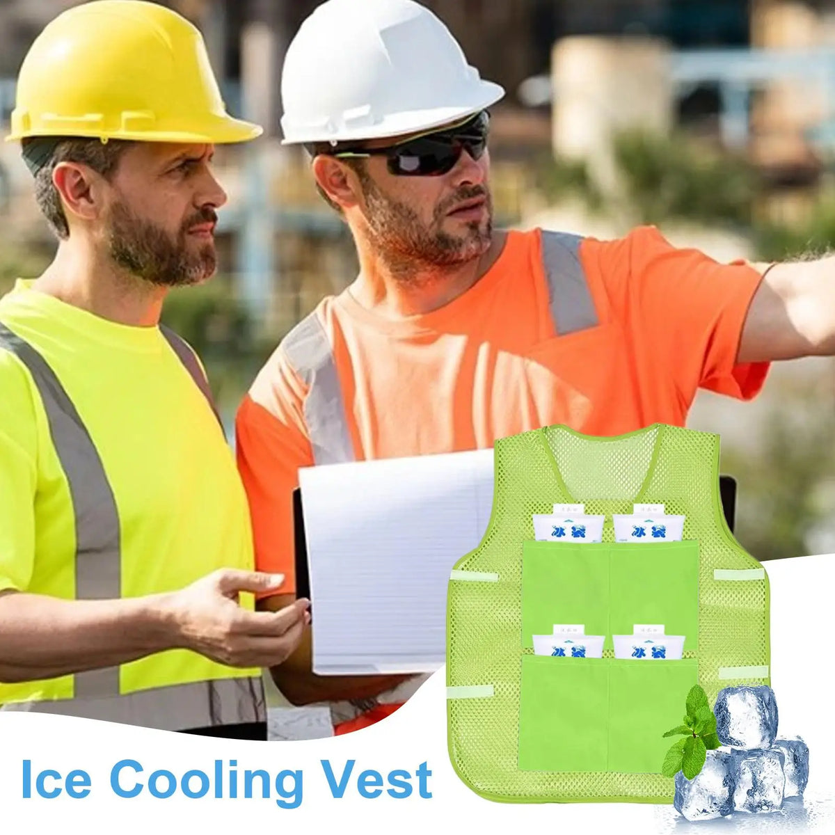 Cooling Ice Vest with Ice Packs | Breathable Summer Vest Cooling Ice Vest Nixie