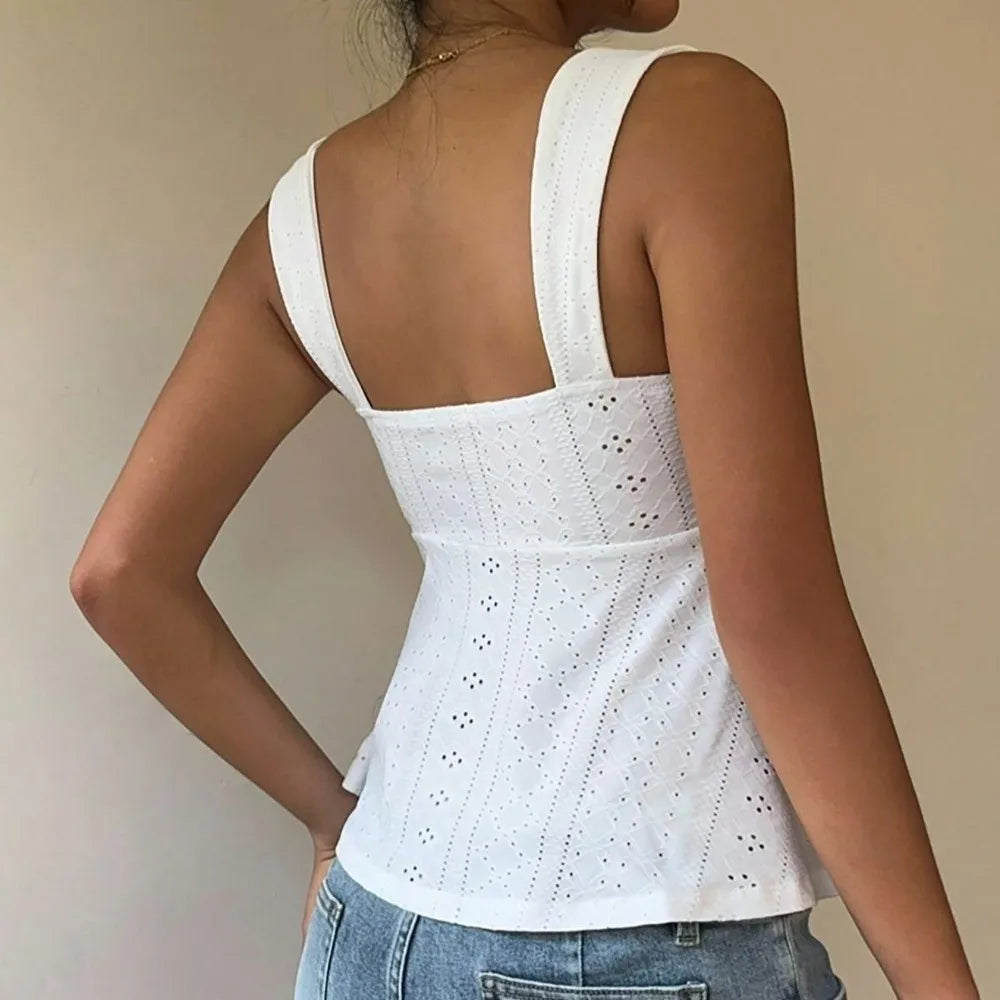 Women's Backless Bow Knot Pleated A-Line Tank Top Vest Women's Tank Top Nixie