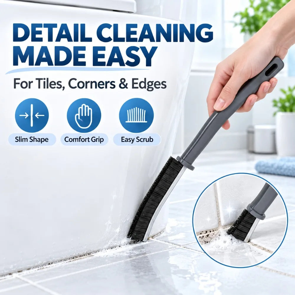 Crevice Grout Scrub Brush – Hard Bristle Tile & Gap Cleaner