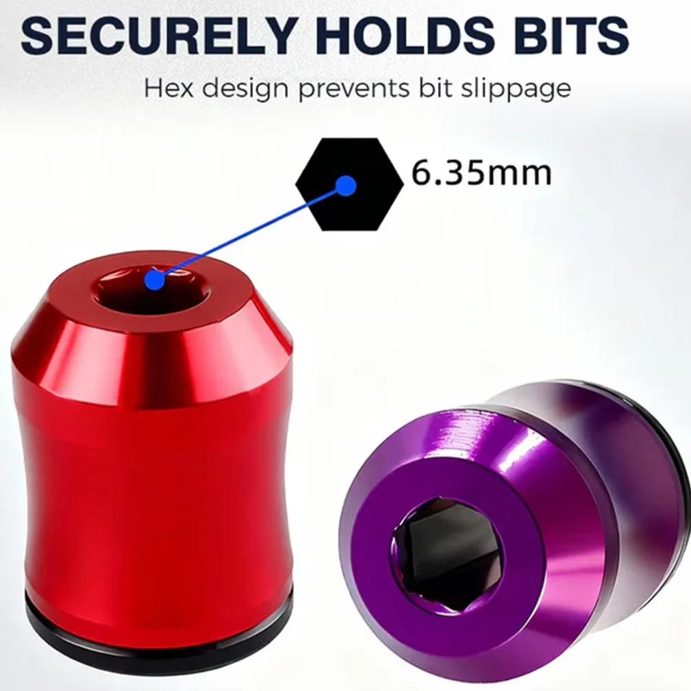 2Pcs Magnetic Screw Rings 6.35mm Screwdriver Bit Magnetizer Screwdriver Bit Magnetizer Nixie