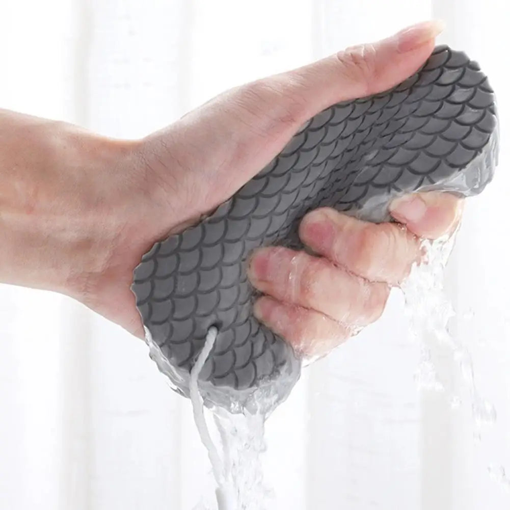 3D Exfoliating Bath Sponge for Kids & Adults – All Skin Types Exfoliating Bath Sponge Nixie
