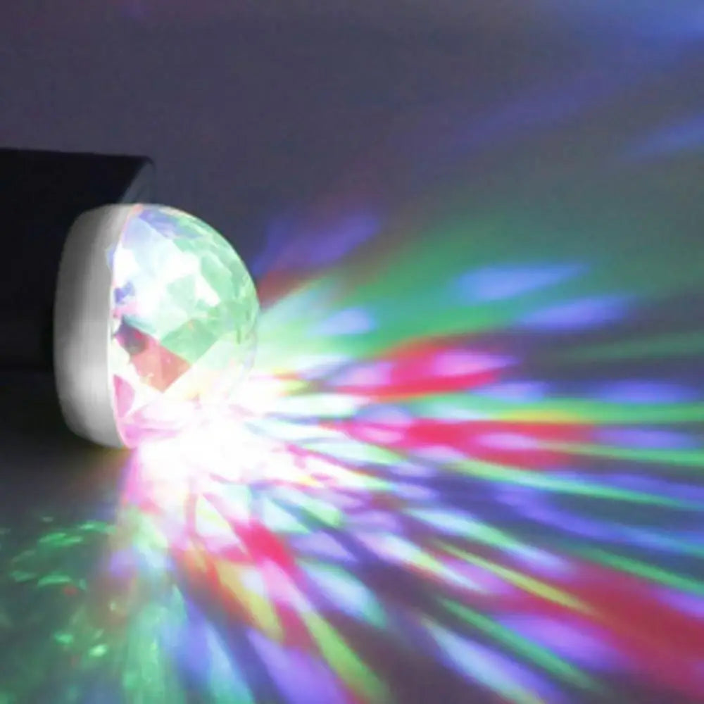 USB Mini Disco Ball Light – Sound Activated LED Party Lamp