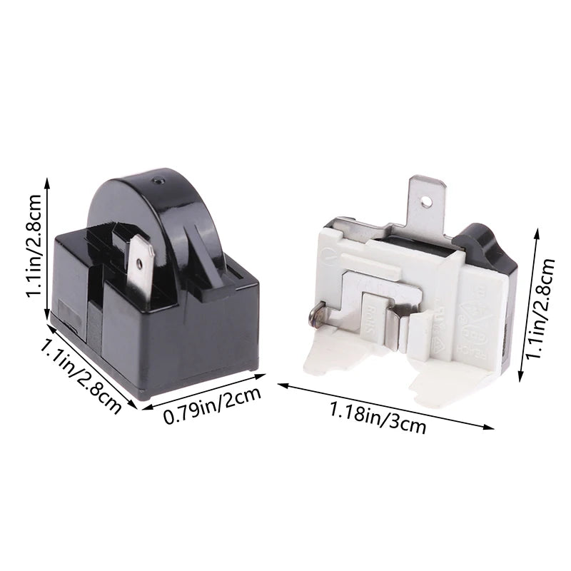 PTC Start Relay & Overload Protector for Mini Fridge Compressor