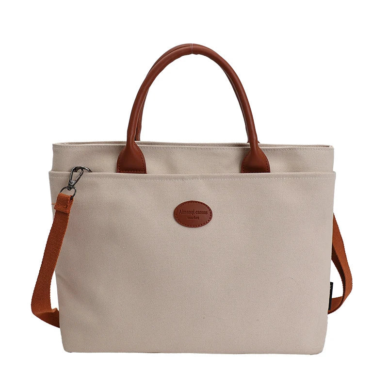 Oversized Canvas Tote Bag – Foldable Women's College Bookbag Canvas Tote Bag Nixie