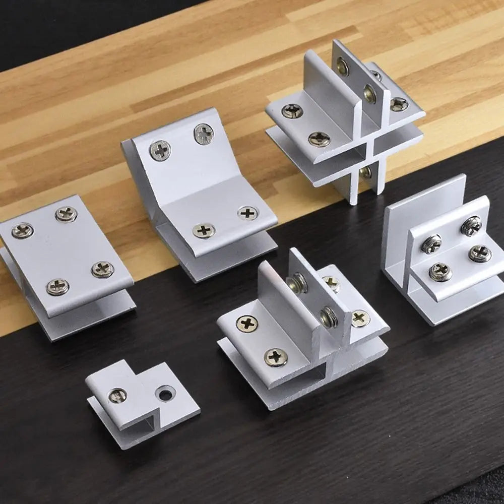 Zinc Alloy Glass Shelf Clamp Bracket for 6–12mm Glass Glass Shelf Bracket Nixie