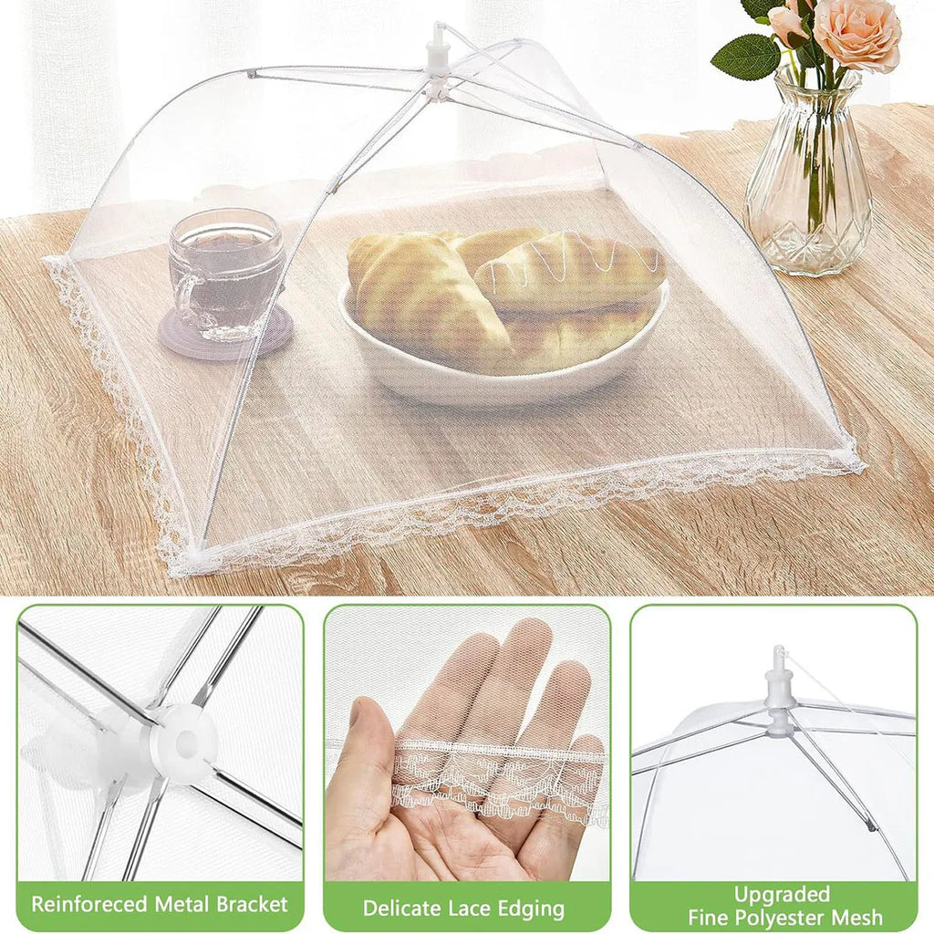 Foldable Pop-Up Food Mesh Cover – Fly & Insect Proof Food Mesh Cover Nixie 12inch 32x32cm