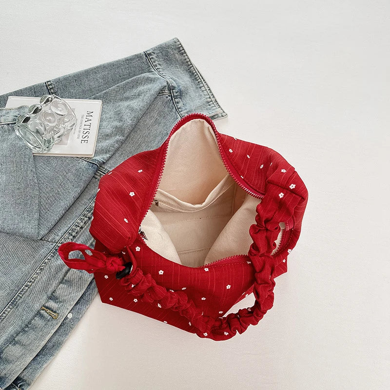 Women's Chiffon Polka Dot Crossbody Bag | Korean Style Tote Crossbody Shoulder Bag Nixie