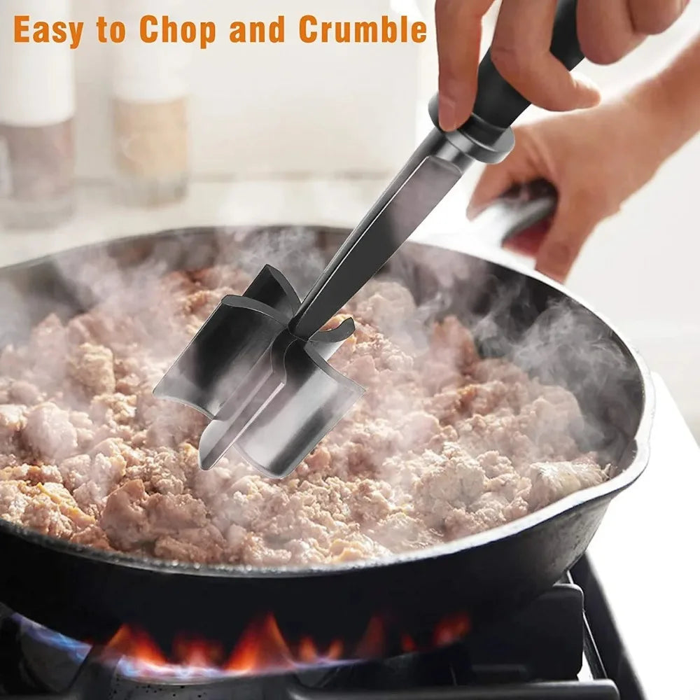 Handheld Meat Chopper & Potato Masher – FEB.WIND Kitchen Tool Meat Chopper Tool Nixie