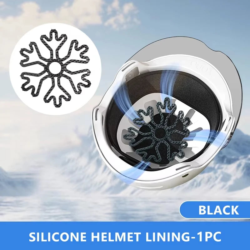 Motorcycle Helmet Inner Silicone Pad – Breathable Hair Protector Helmet Interior Pad Nixie