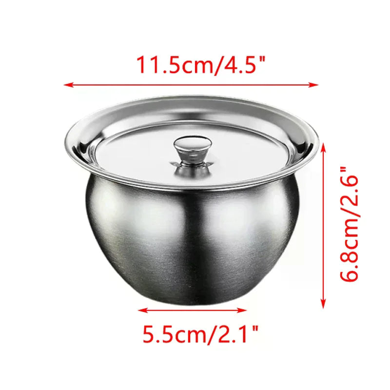 Stainless Steel Steaming Bowl with Lid | Multi-Use Kitchen Bowl Steaming Bowl Nixie