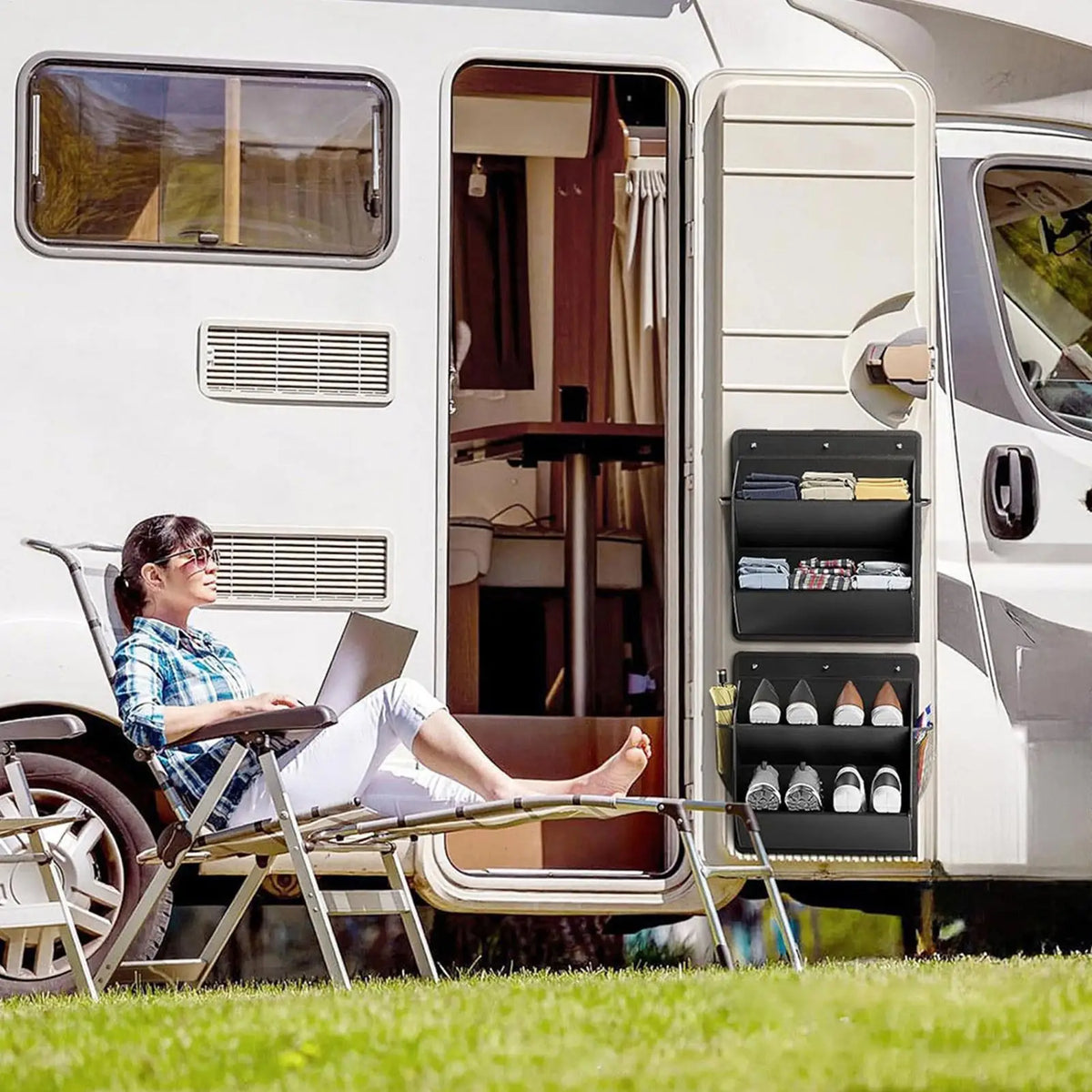 RV Wall Shoe Rack – Space-Saving Adhesive Organizer