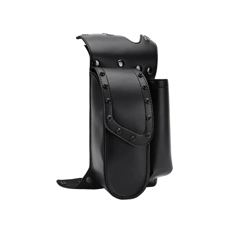 KEMITOUR Waterproof PU Leather Motorcycle Crash Bar Saddlebags Motorcycle Saddlebag Nixie right (clutch side)