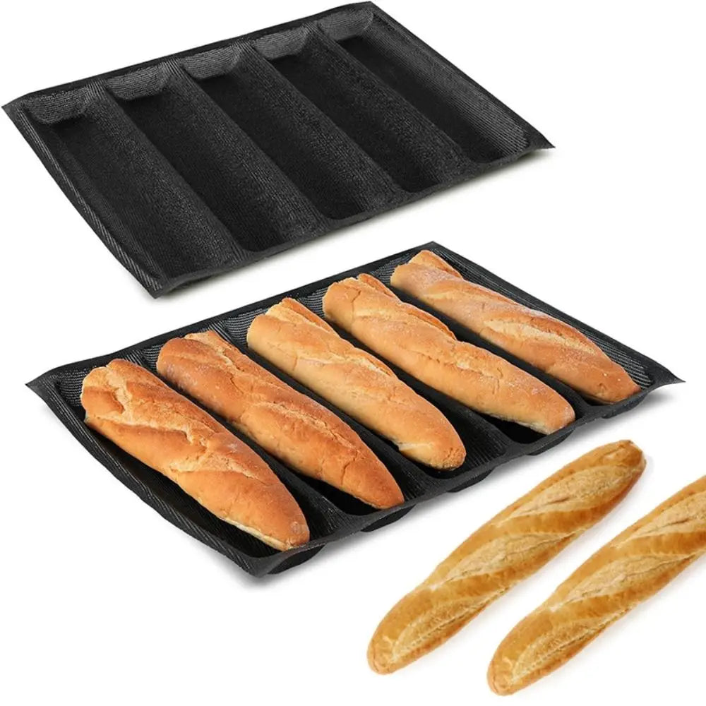 Non-Stick Silicone Baguette Mold | Perforated French Bread Pan Silicone Bread Mold Nixie
