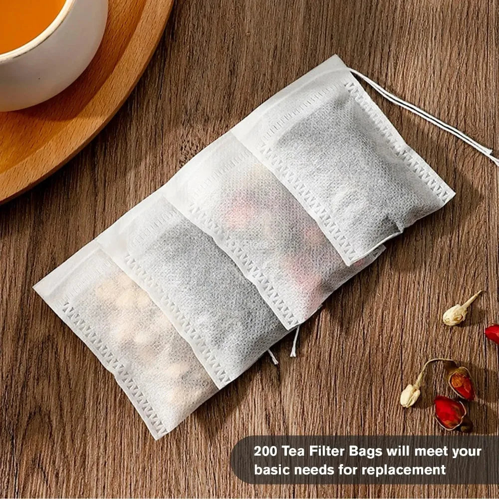 100Pcs Disposable Drawstring Tea Filter Bags – Loose Leaf Tea Tea Filter Bags Nixie