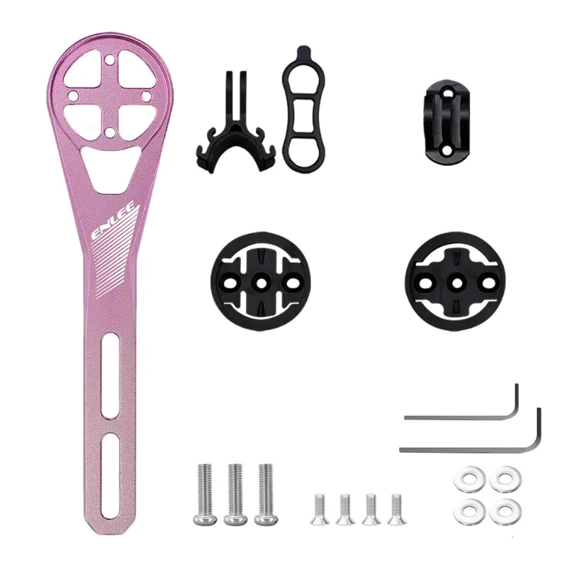 Aluminum Alloy Bike Computer Handlebar Mount – Garmin & Bryton Bike Computer Mount Nixie PINK