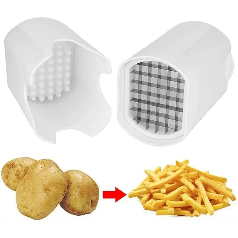 French Fry Cutter & Vegetable Slicer – Stainless Steel Blade