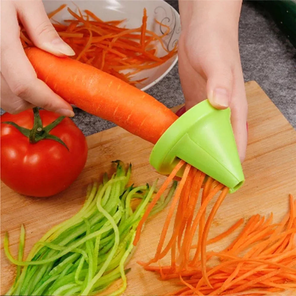 Rotary Spiral Vegetable Shredder & Slicer – Kitchen Tool