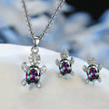 3-Piece Punk Turtle Earring & Necklace Set | Animal Jewelry Jewelry Set Nixie XL0833-6