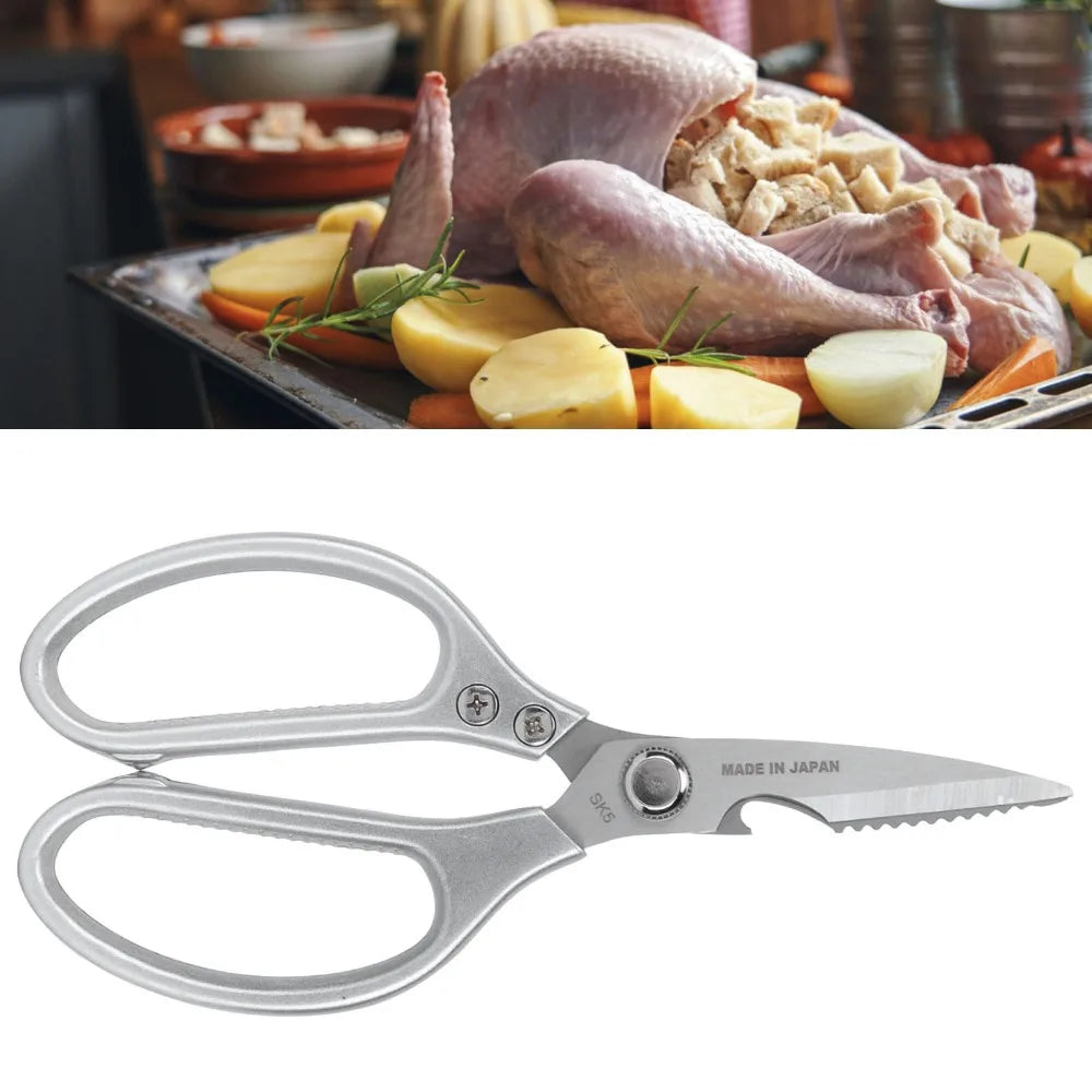 Heavy Duty Stainless Steel Kitchen Shears | Meat & Poultry Kitchen Shears Nixie