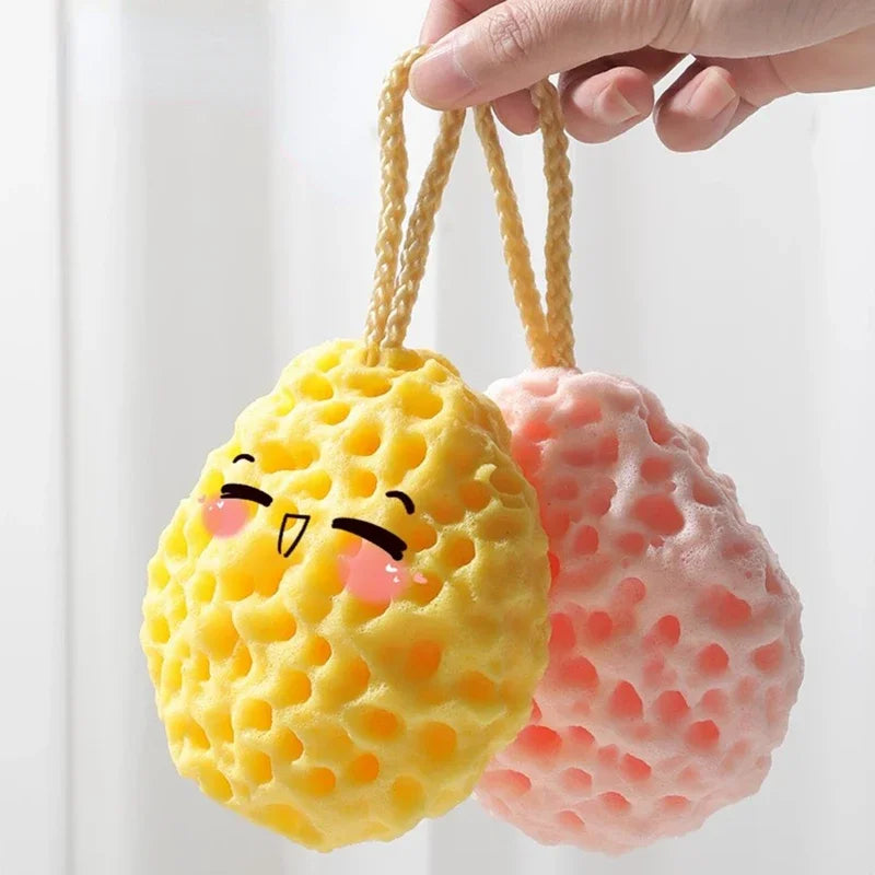 Soft Mesh Exfoliating Shower Sponge Ball – Baby & Body Scrub