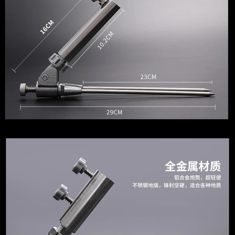 Stainless Steel Fishing Rod Stand Ground Stake – Universal Fit