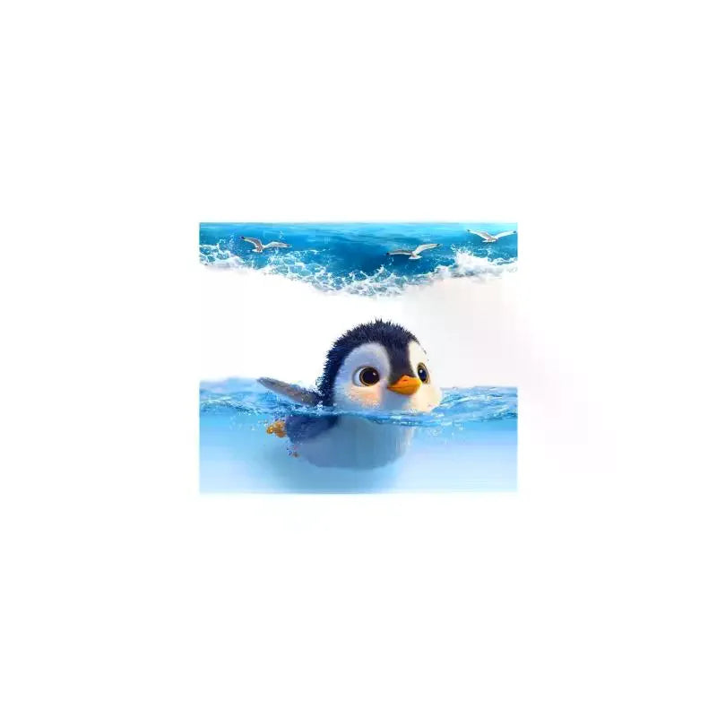 Cute Penguin Waterproof Bathroom Toilet Stickers – Self-Adhesive Bathroom Wall Decal Nixie