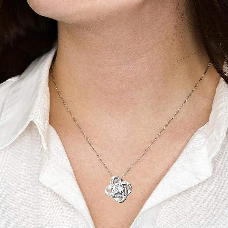 Four Leaf Clover Diamond Pendant Necklace | Women's Silver Pendant Necklace Nixie