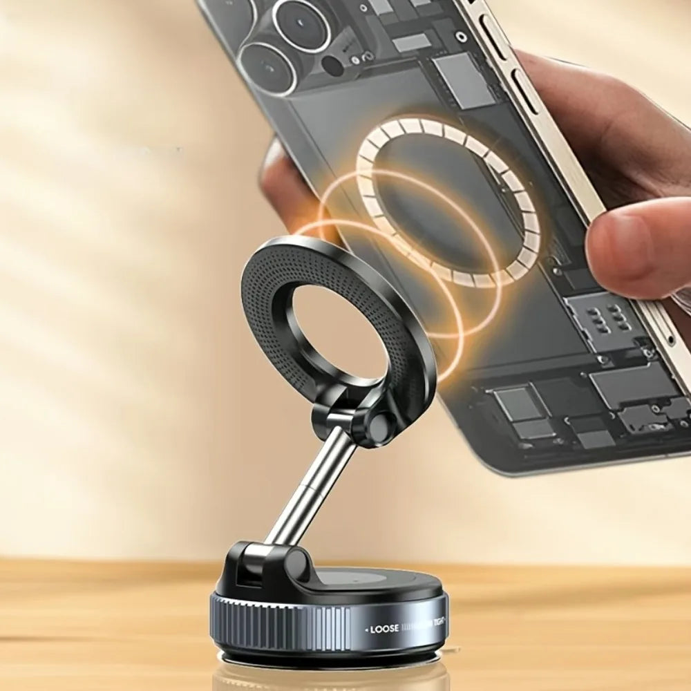 Metal Magnetic Phone Tablet Stand Foldable 360° Desk & Car Mount Phone Tablet Stand Nixie
