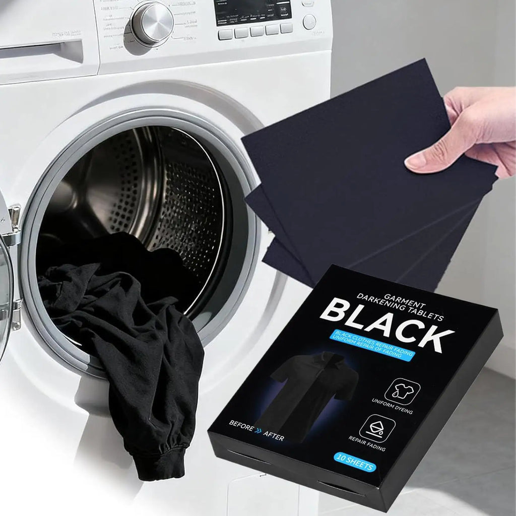 Black Fabric Dye Sheets 10pk – Color Restorer & Dye Catcher