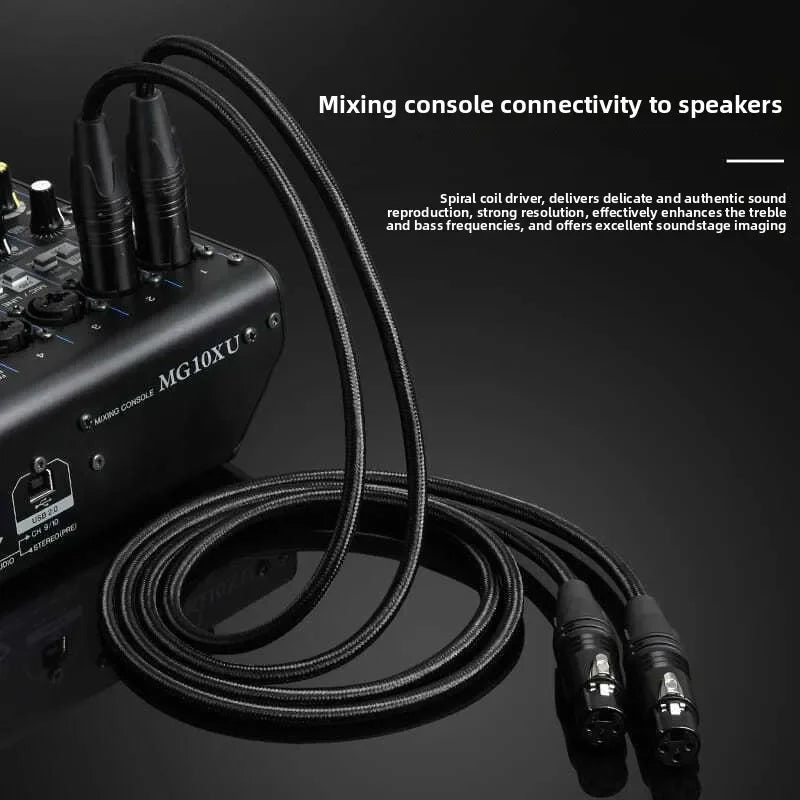 XLR Male to Female Audio Cable – Mic, Speaker & Studio XLR Audio Cable Nixie