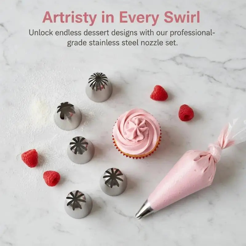 Square Icing Piping Nozzles – Cake Decorating Pastry Tips Set Cake Decorating Tips Nixie
