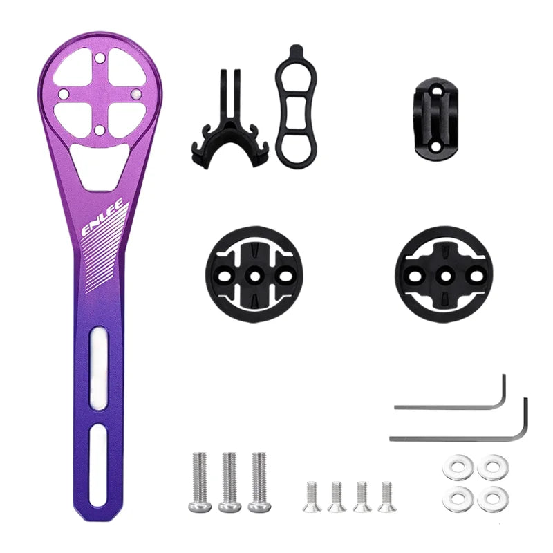 Aluminum Alloy Bike Computer Handlebar Mount – Garmin & Bryton Bike Computer Mount Nixie PURPLE