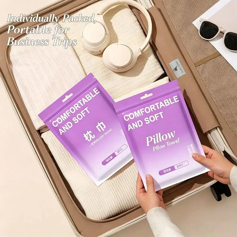 2-Pack Disposable Pillowcases – Soft, Breathable Double Layer Cover