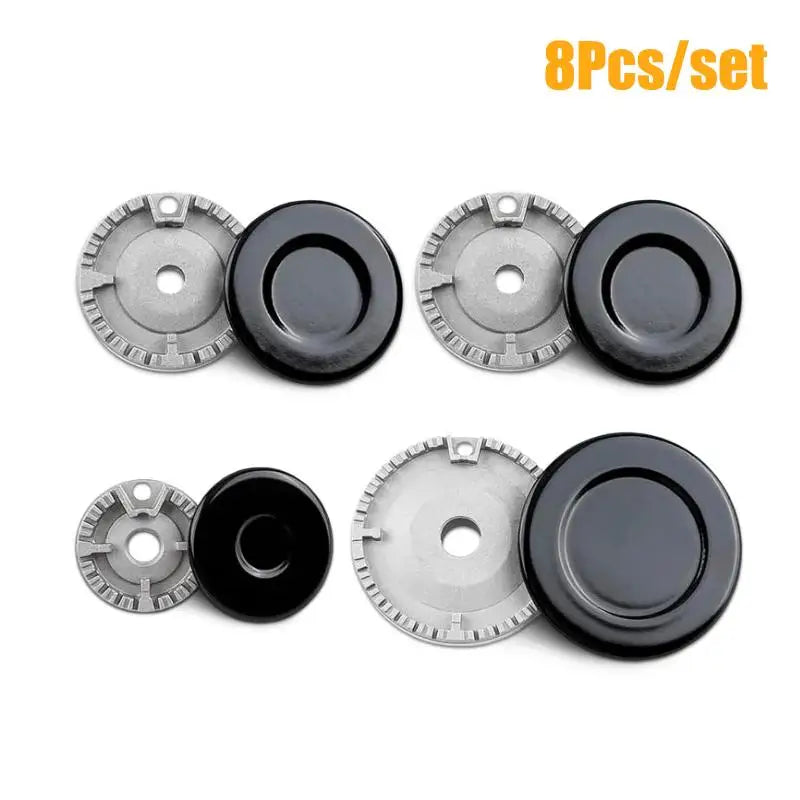 Gas Stove Burner Caps 4/8 Pcs – Durable Hob Crown Set Stove Burner Caps Nixie 8Pcs