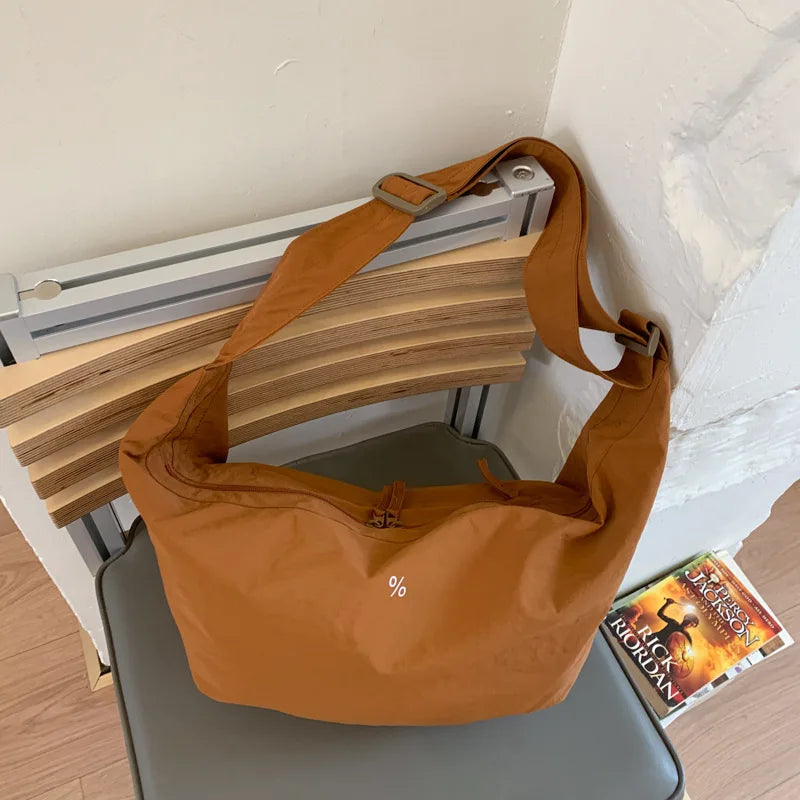Large Capacity Crossbody Dumpling Bag – Women's Nylon Hobo Bag