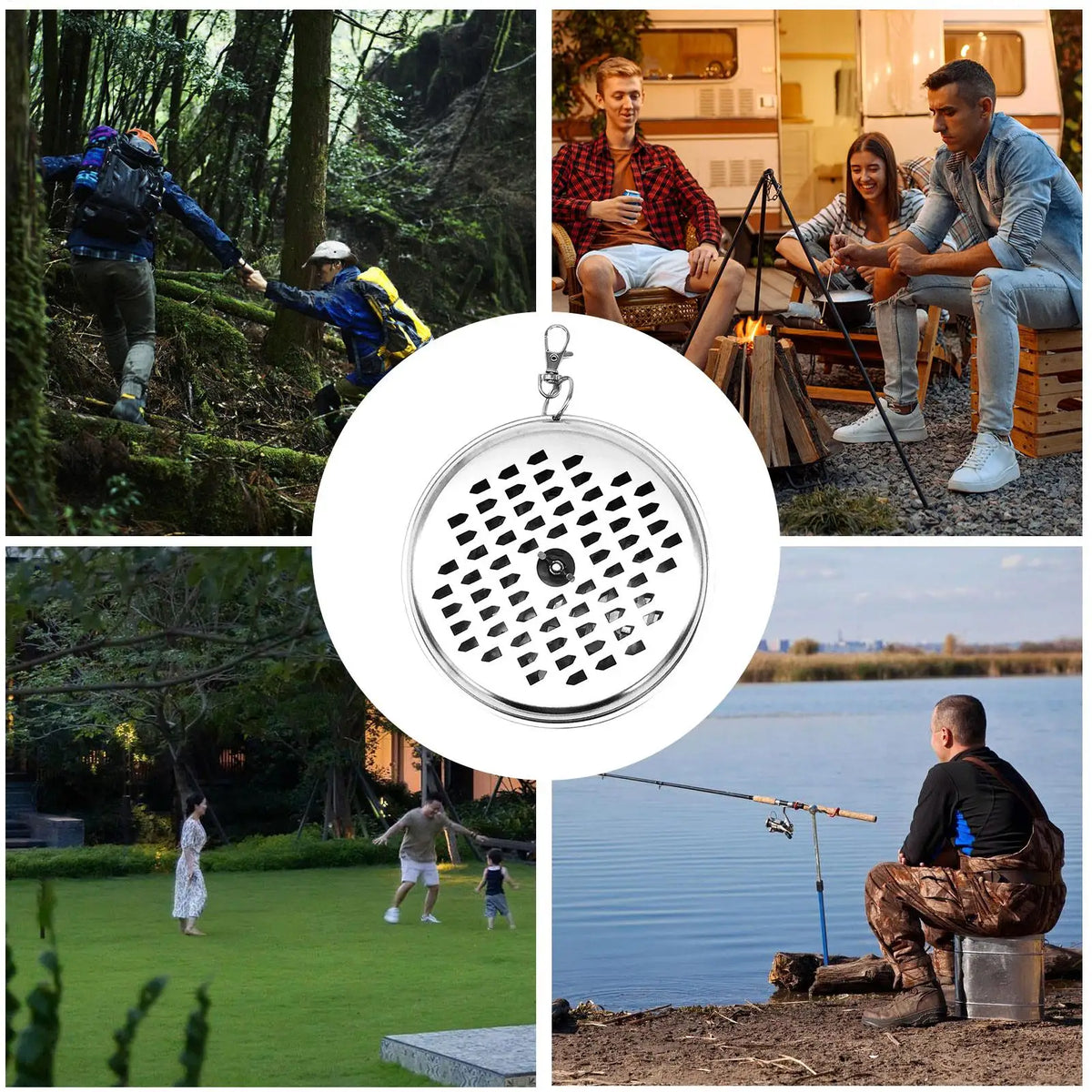 Portable Mosquito Coil Holder Stainless Steel Windproof Cover Mosquito Coil Holder Nixie